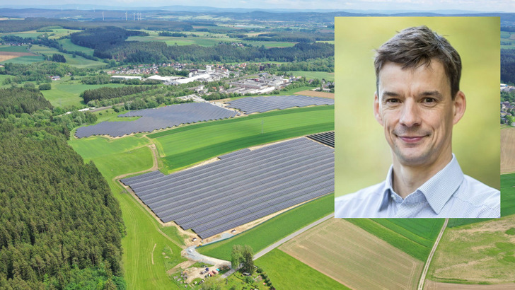 Der Solarpark in Wunsiedel leistet 27 Megawatt. Er wurde von Goldbeck Solar zusammen mit Münch Energie errichtet.