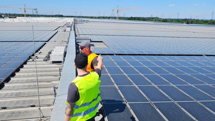 Revamping einer großen Dachanlage in Phillipsburg.