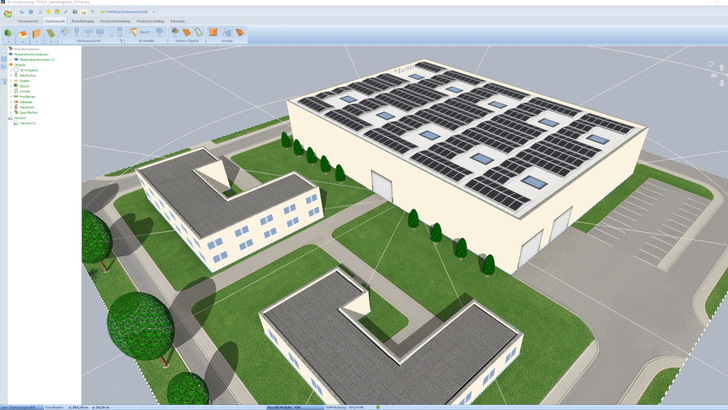 Ein Blick in die Software.