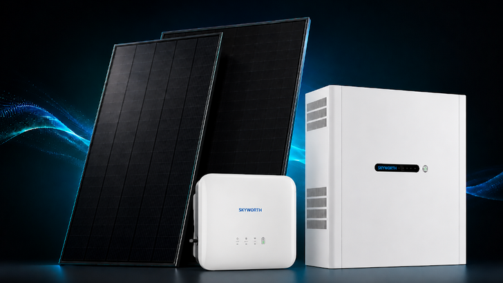Das Paket Solar Energie One von Skyworth wurde speziell auf kleine Wohngebäude zugeschnitten.