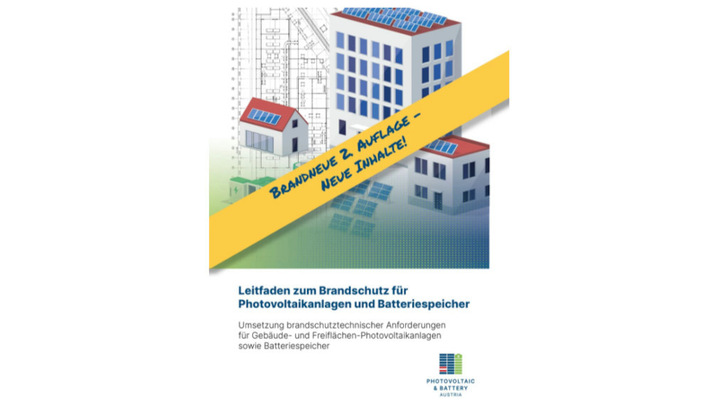 Der neue Brandschutzleitfaden enthält die aktuellen Regelungen für die Photovoltaik und für Speicher.