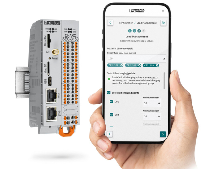 Zusammenspiel zwischen App und Ladesteuerung: 
Beide Bausteine sind aufeinander abgestimmt.