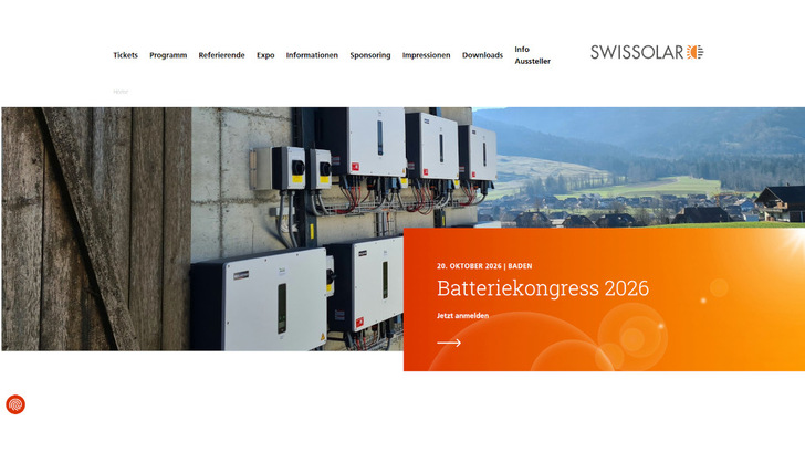 Der Schweizer Solarverband bietet aktuelle Informationen rund um Batteriespeicher.