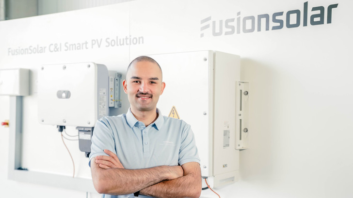Referent Mustafa Motraji ist Solution Manager bei Huawei Fusionsolar.