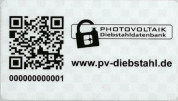 Sicherheitsetiketten können Diebe abschrecken.