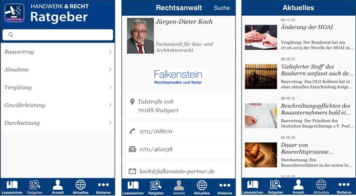 So sieht die neue App aus. - © A.W. Gentner Verlag
