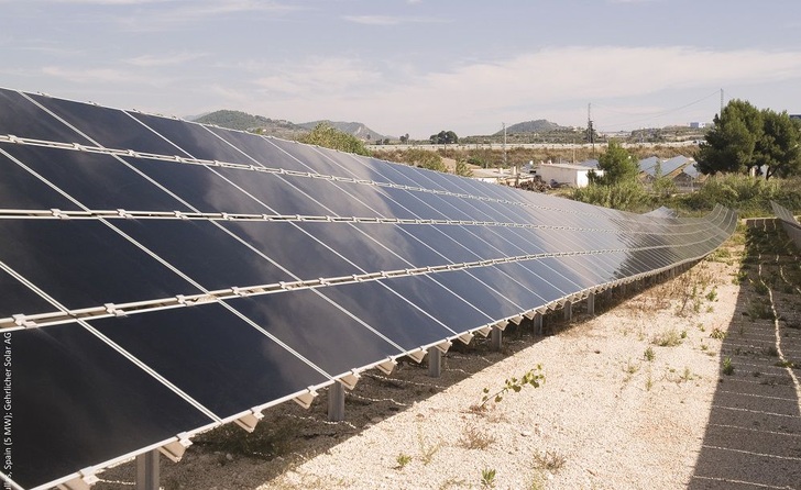 Solarpark in Spanien, bestückt mit Modulen des US-Herstellers. - © First Solar

