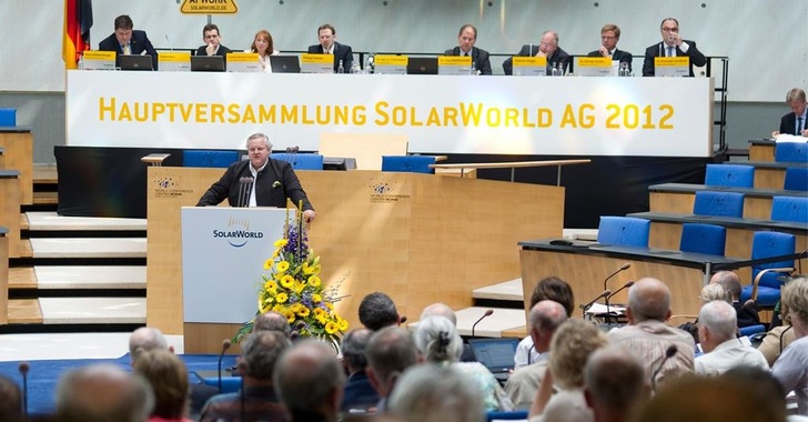 Freigabe: Die Beschlüsse der Hauptversammlung können vollzogen werden. - © Solarworld
