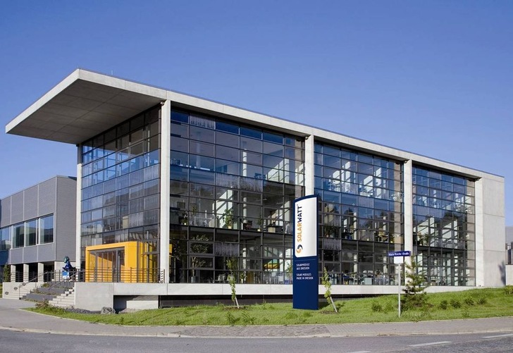 Firmensitz des Dresdner Solarunternehmens Solarwatt. - © Solarwatt GmbH
