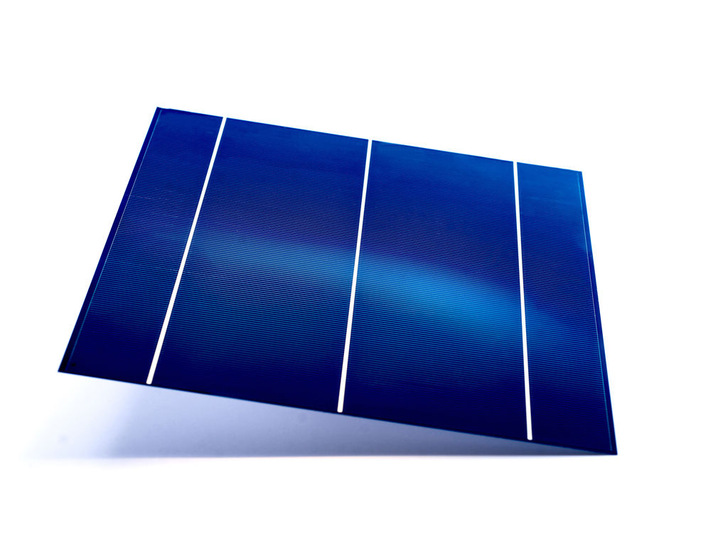 Der n-Typ-Wafer mit Industriemaßen.