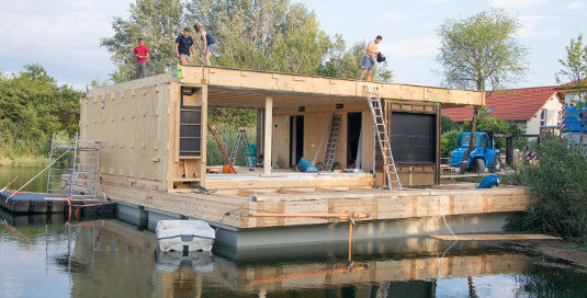 In Wiener Neudorf an der Blauen Lagune kann das Lisi jetzt als Musterhaus besichtigt werden. - © LISI - Solar Decathlon Team Austria
