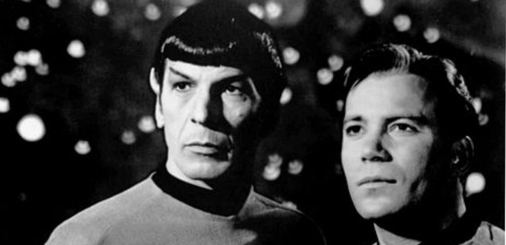 Leonard Nimoy und William Shatner in der TV-Serie Star Trek 1968