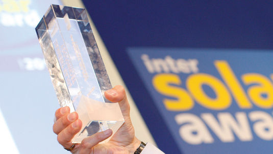 Der Intersolar Award ist einer der renommiertesten Preise der Branche. - © SolarPromotion
