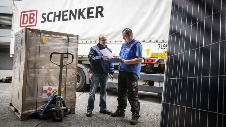 Das neue Kontrollsystem PV-Chain wird im Eingangslager von DB Schenker in Antwerpen eingesetzt.