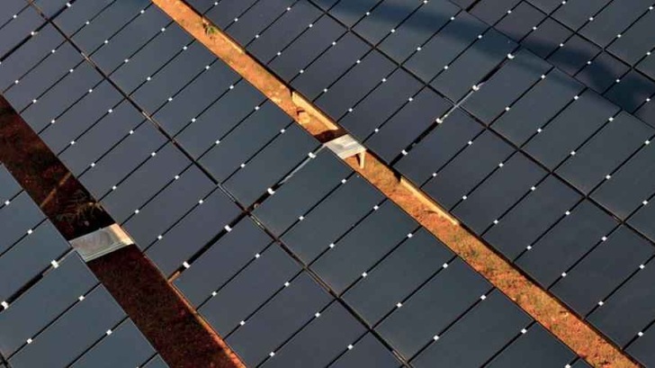 Ein Solarpark mit CIGS-Modulen in China.