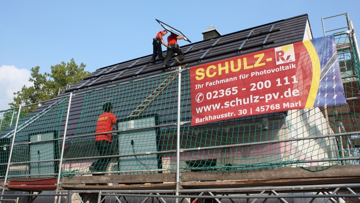 Die Firma Schulz PV aus Marl ist besonders im Münsterland aktiv. - © Heiko Schwarzburger
