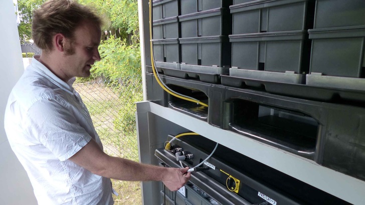 In Berlin steht das derzeit einzige System in Europa mit der neuartigen AHI-Batterie.