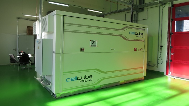 Bisher steht schon dieser Speicher im LEPA in Martigny. Der neue Speicher wird die fünffache Größe und die 20fache Leistung haben.