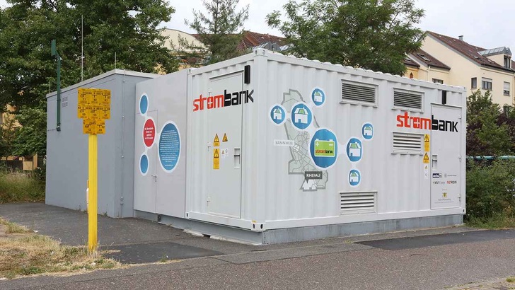 Dieser Bank vertrauen immerhin schon 18 Kunden. Der Speicher steht im Mannheimer Stadtteil Rheinau-Süd.