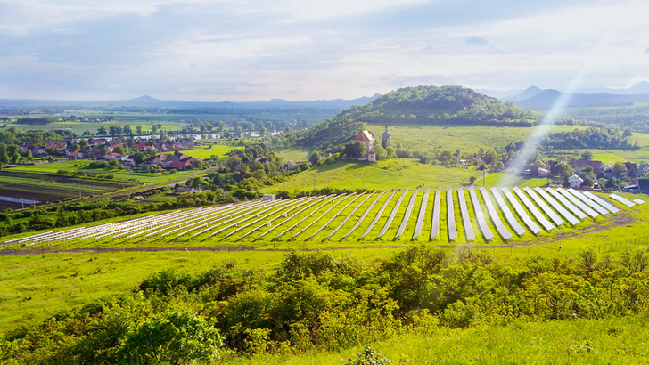 Solarpark Zahorany in Tschechien.