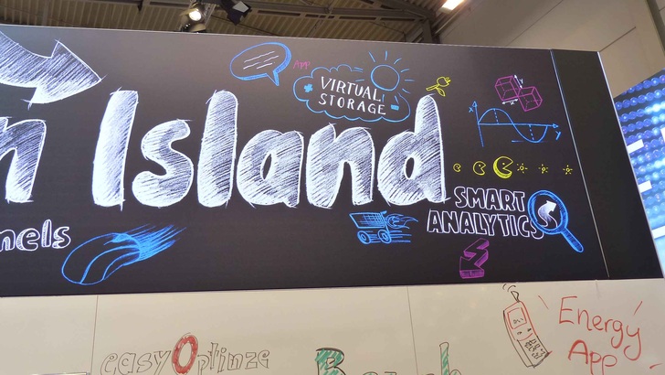 Der Stand von RWE Innogy auf der E-World in Essen.