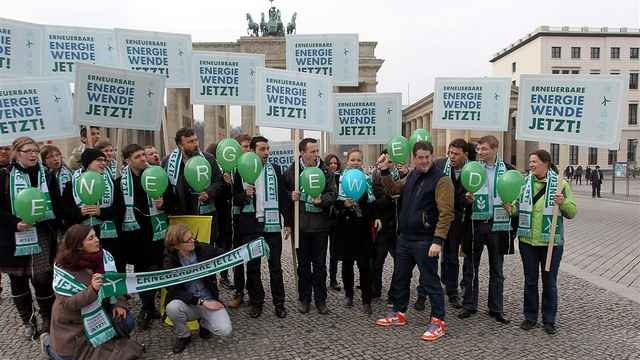 Protest gegen die Energiepolitik der Regierung. - © BEE
 Protest gegen die Energiepolitik der Regierung.
