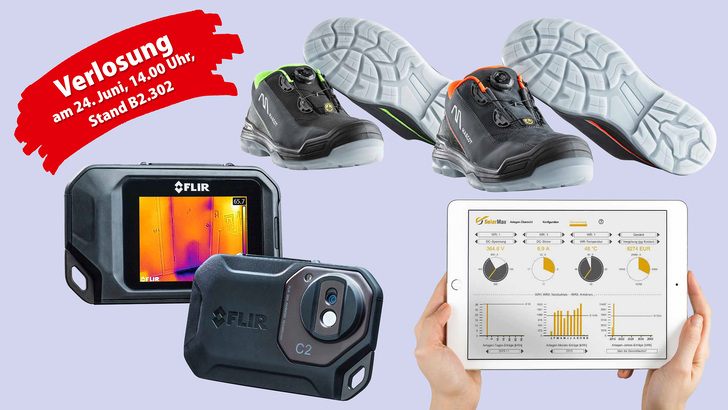 Am Stand der photovoltaik gibt es zur Intersolar attraktive Preise zu gewinnen.