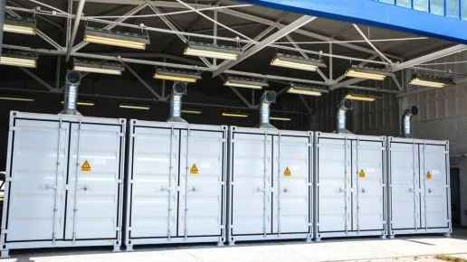 Der neue Speicher in Neuhardenberg. - © Upside Services
 Der neue Speicher in Neuhardenberg.