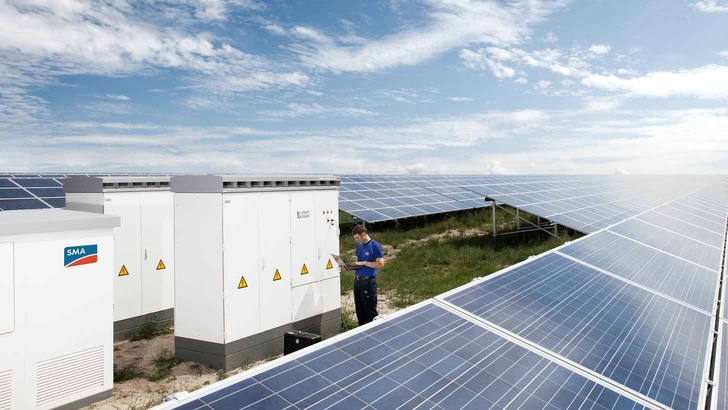 Läuft gut: Umrichter für solare Großkraftwerke.