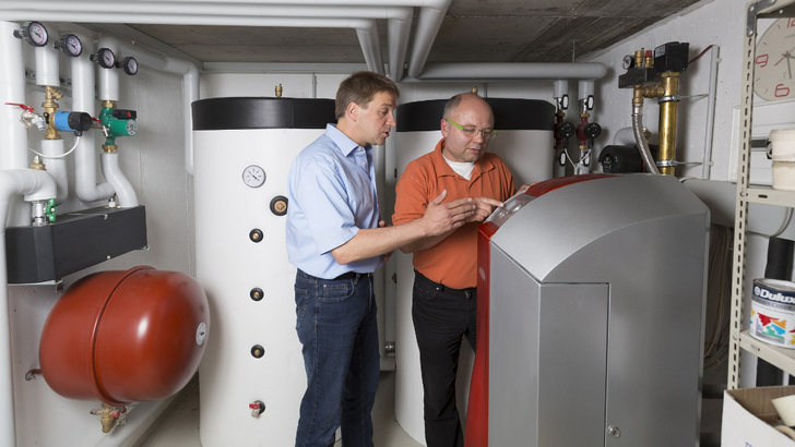 Energiewende im Keller geht nicht ohne Wärmepumpe.