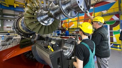 Bau des neuen Gaskraftwerks in Düsseldorf.