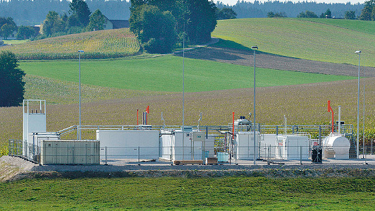 Ausgangspunkt der Speicheurng von Solarstrom in Form von Erdgas ist die Elektrolyseanlage in Pilsbach in Oberösterreich.