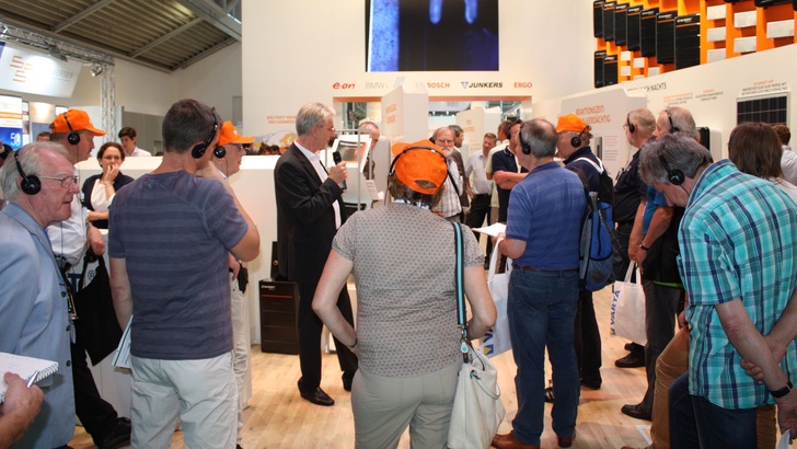 Der Stand von Solarwatt auf der Intersolar 2016.