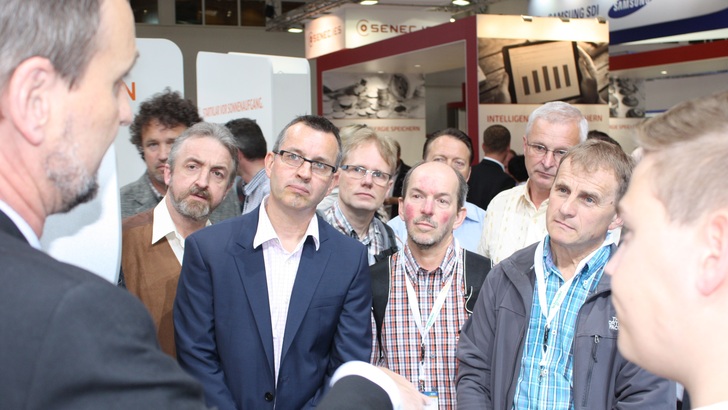 Große Nachfrage bei den Guided-Tours auf der Intersolar 2016. - © HS
