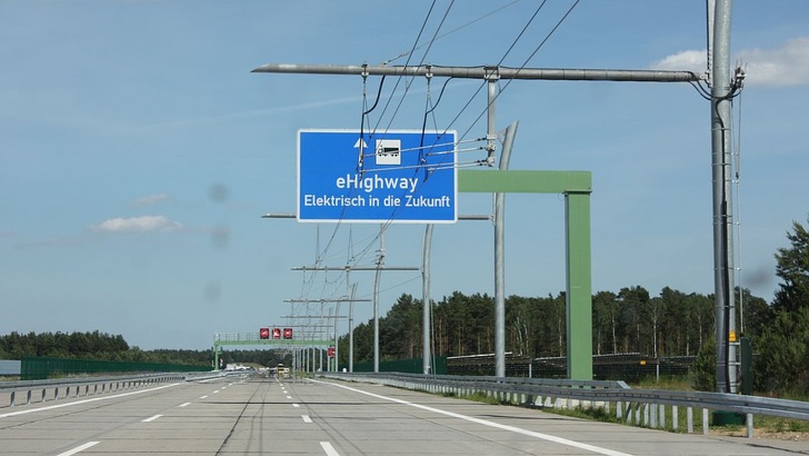 Versuchsstrecke von Siemens in der Uckermark.