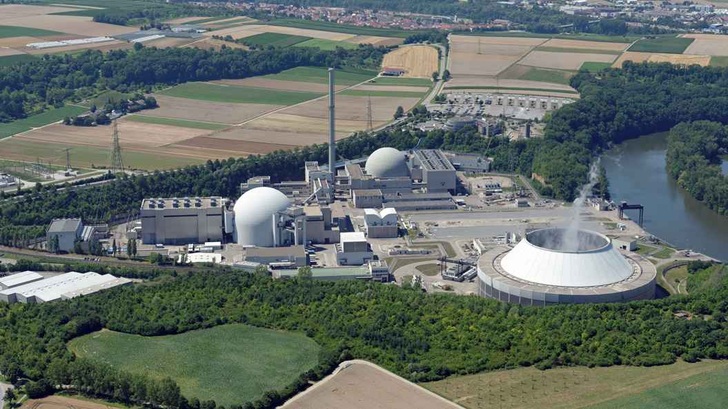 Das Kernkraftwerk von EnBW in Neckarwestheim. - © EnBW
