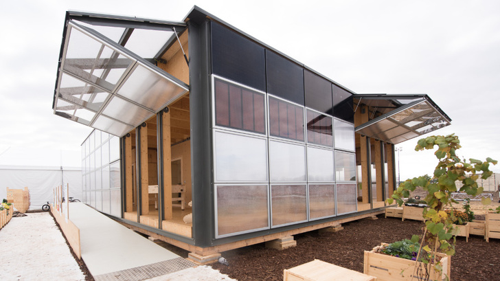 Das Foto zeigt einen Entwurf Schweizer Studenten aus dem Jahr 2017. - © Dennis Schroeder/U.S. Department of Energy Solar Decathlon
