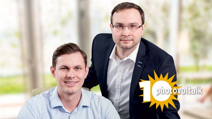Daniel Hannemann und Simon Schandert sind die Geschäftsführer von Tesvolt in Wittenberg.