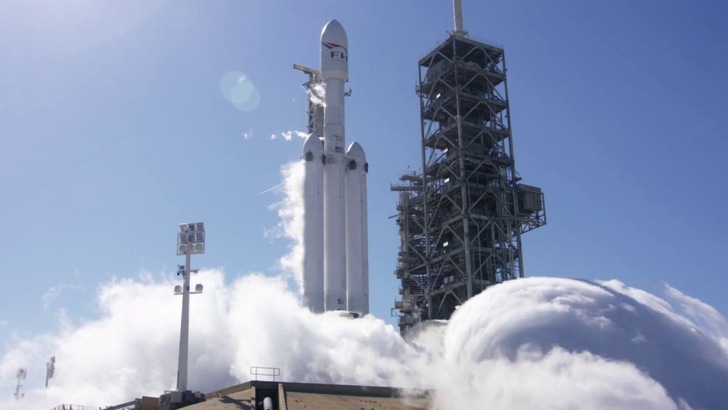 Start der Falcon Heavy von Capa Canaveral. - © Nasa

