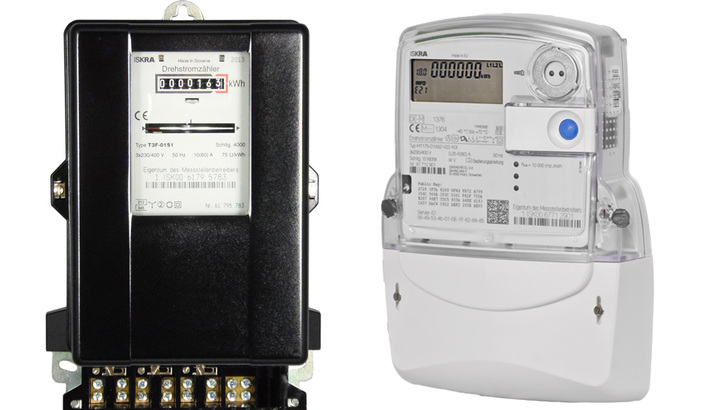 Moderne Messeinrichtungen ersetzen die alten Ferraris-Zähler. Sie versenden keine Daten.