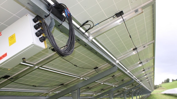 Solarpark von IBC Solar in Küps in Franken.