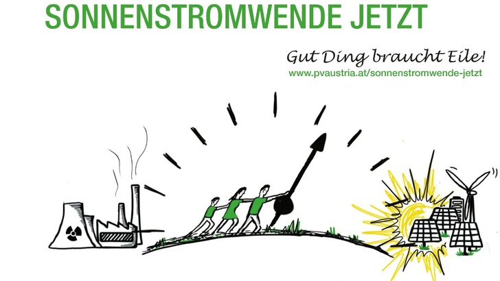 DAs Ziel: Mindestens 100.000 Unterschriften will PV Austria sammeln, um der Regierung Druck zu machen, die Energiewende auch so umzusetzen, wie sie es im Koalitionsvertrag angekündigt hat. - © PV Austria
