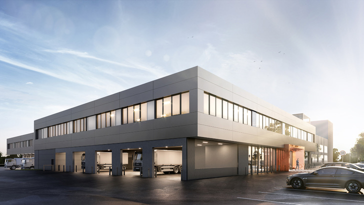 Das neue Logistikzentrum von Ottakringer ist nicht nur auf Energieffizienz getrimmt, sondern wird zu einem Viertel mit Sonnenstrom vom eigenen Dach versorgt. - © Ottakringer Getränke AG
