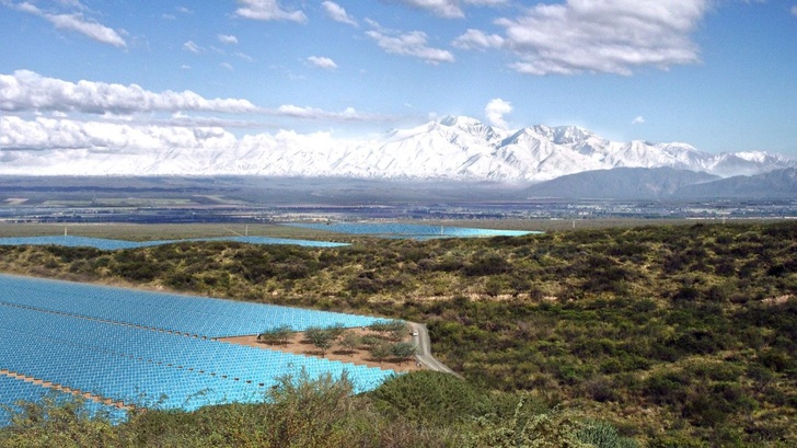 Einer der ersten PV-Parks in Argentinien.