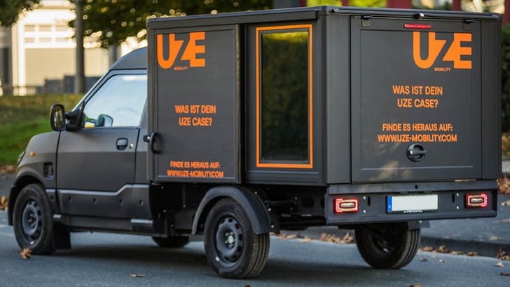 Die Automiete für Stromtransporter geht perspektivisch gegen null, verspricht das Start-up. - © Uze Mobility
