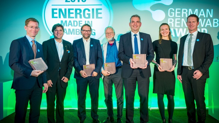 Die Preisträger des German Renewables Award 2018.