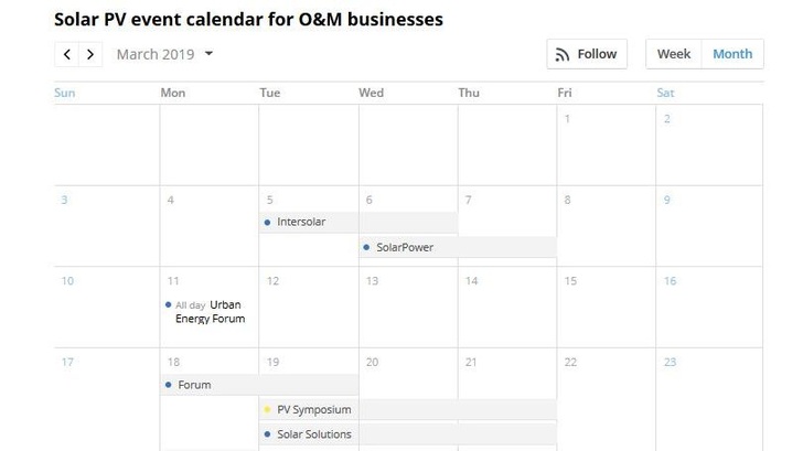 Die Veranstaltungen im eigenen Kalender.