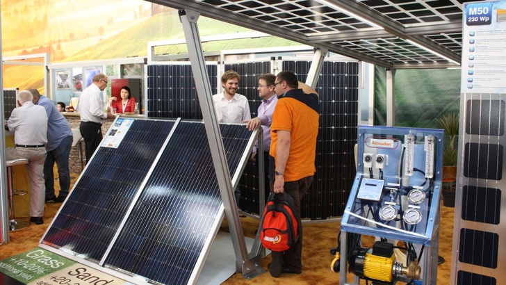 Innovationen am Messestand von Almaden Europe 2018 in München. - © Heiko Schwarzburger
