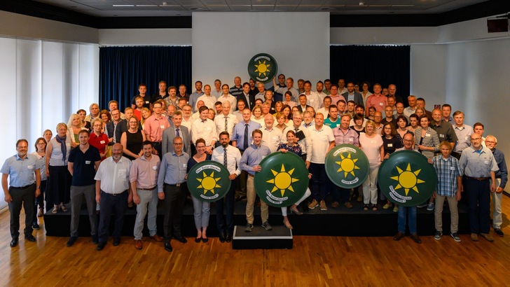 Die Teilnehmer forderten eindrucksvoll ein Ende des Zubaudeckels für Photovoltaik.