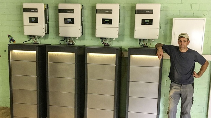 Der neue Stromspeicher des Landwirts.